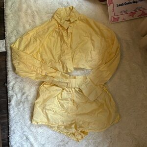 Daily drills yellow cropped set